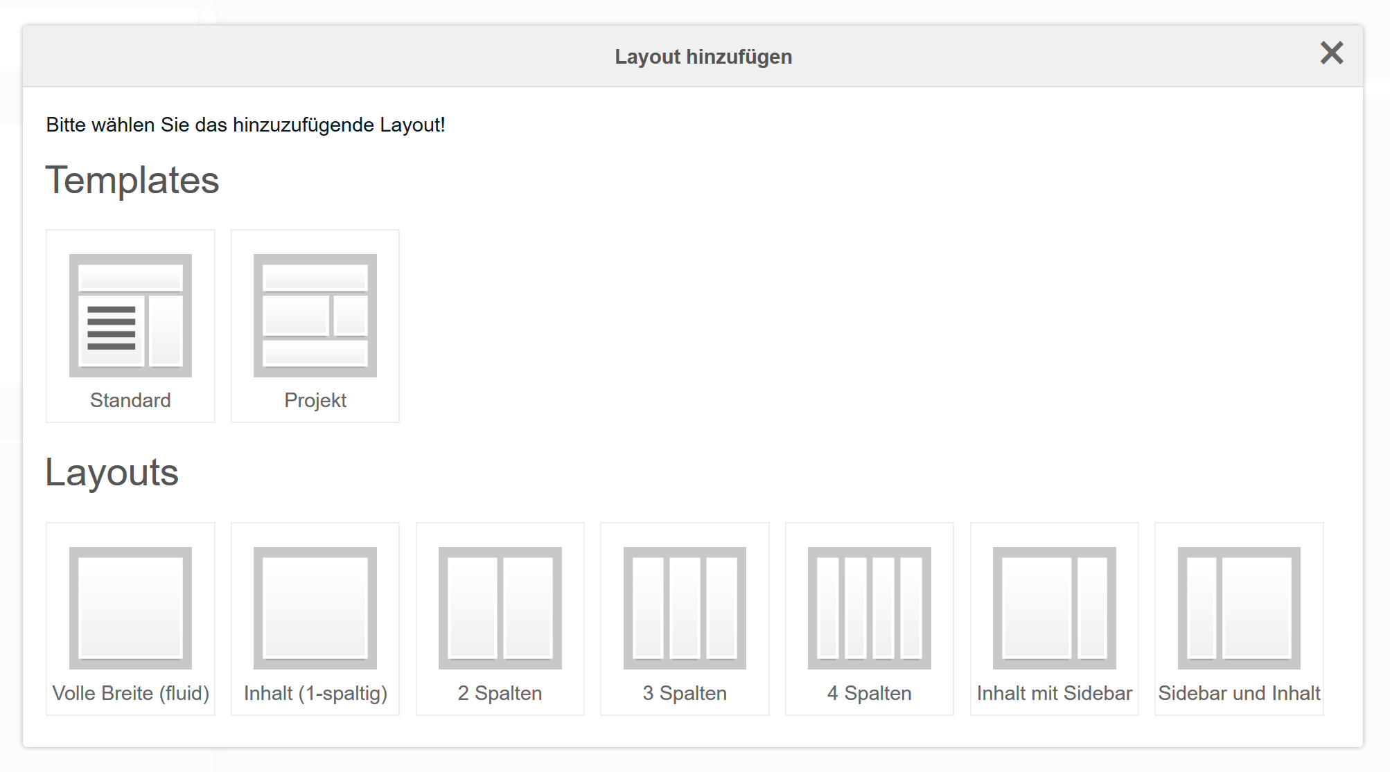 ContentBlocks Neues Layout